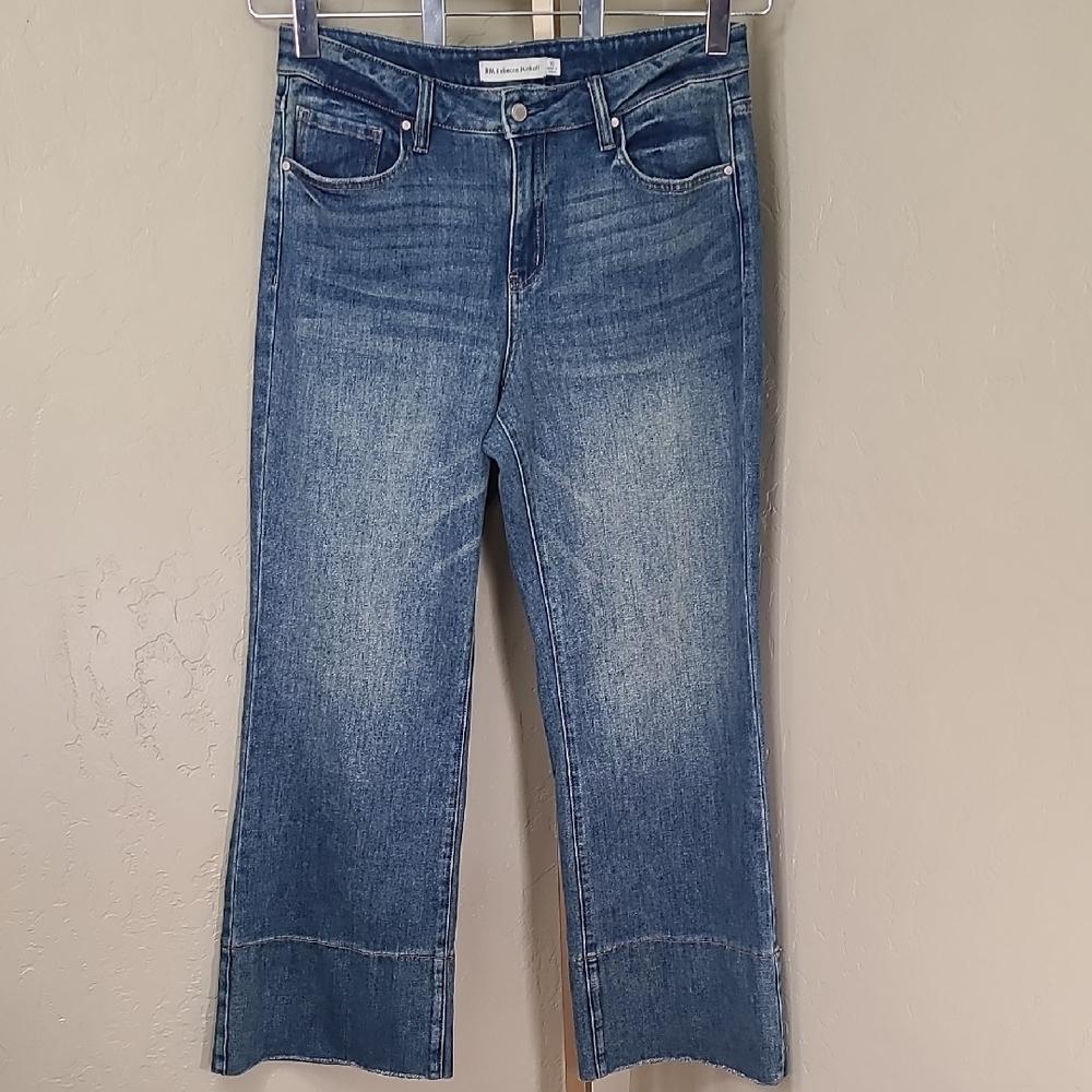 Rebecca Minkoff Blue High Waist Wide Leg Jeans Size 10